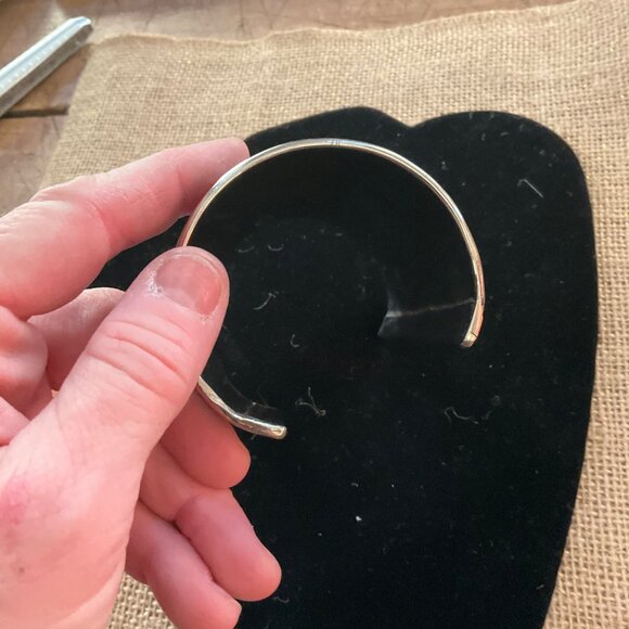 Wide Silver Cuff Bracelet With Intricate Floral Pattern Design For Women - Picture 8 of 14